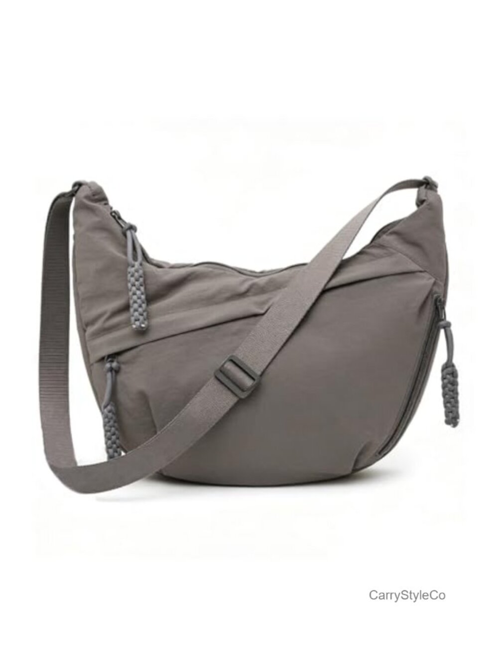 Crescent Crossbody Bag Nylon Half Moon Shoulder Purse Large Capacity